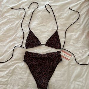 Tan + Lines by Sivan Ayla Cheetah bikini